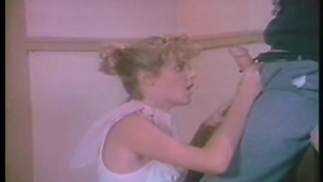 Ginger Lynn bangs the trainer