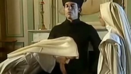 Retro lesbo nun fisting video from my dad's porn collection