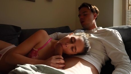 Anal juicy creampie after long foreplay and ass hammering