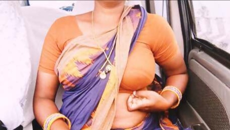 Sexy maid name of Rangi car sex and pissing, telugu DIRTY  talks.