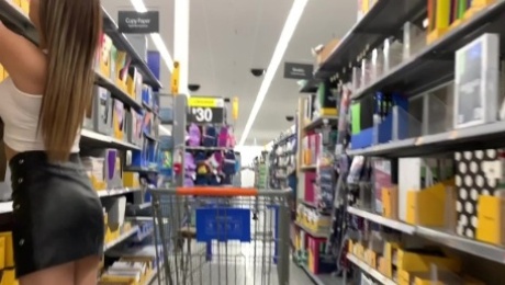 A Real Freak recording Hot chick at Walmart - Lexi Aaane