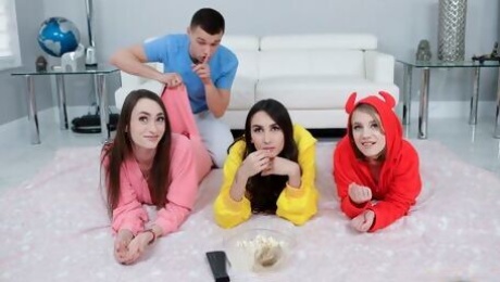 Dani and Dakota's small tits clip